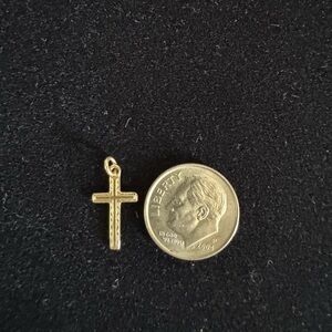 14K Gold Cross Pendant